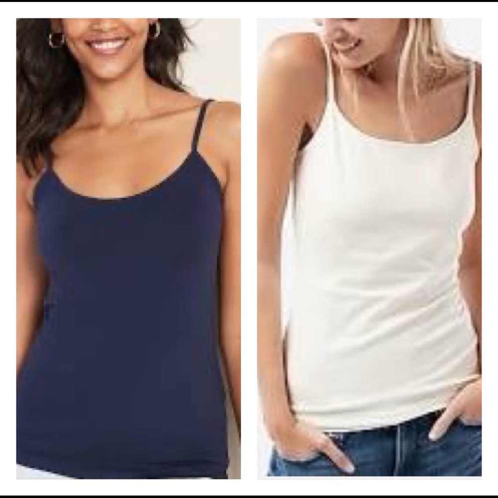 Navy Blue & Snow White Cami Bundle